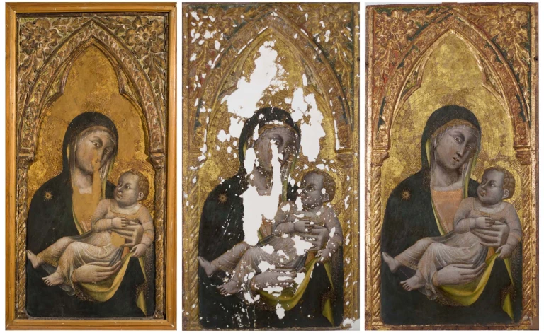 Ada Pachera, Madonna col Bambino, Simone de Crocifissi, XVI sec