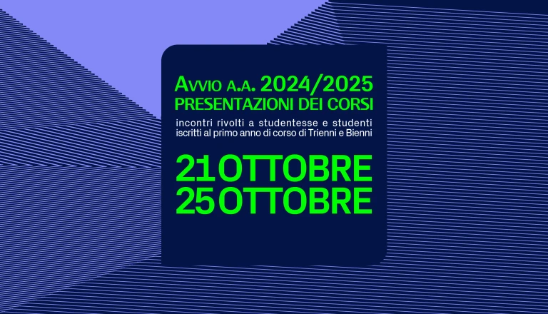 Presentazione dei corsi e inizio delle lezioni a.a. 2024/2025