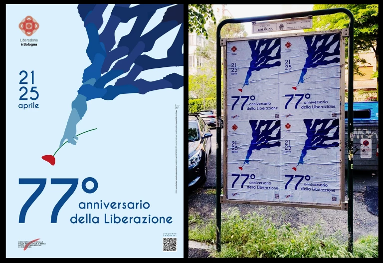 Poster for the City. Festa della Liberazione, 25 Aprile 2022 per il Comune di Bologna